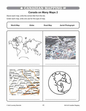 Kinds of Maps Worksheets Grades 5-6