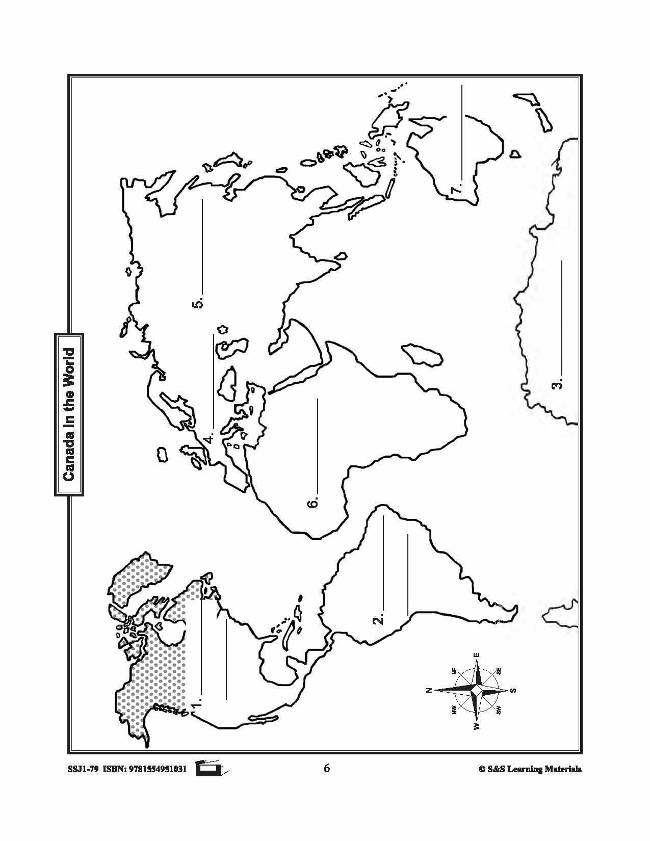 Canada in the World Mapping Activities Grades 1-3