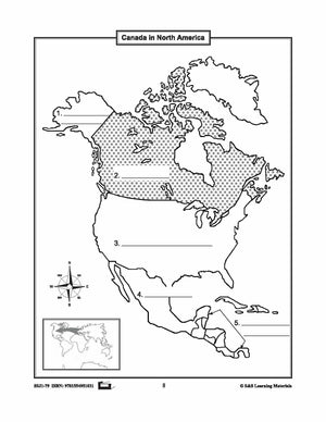 Canada in the World Mapping Activities Grades 1-3