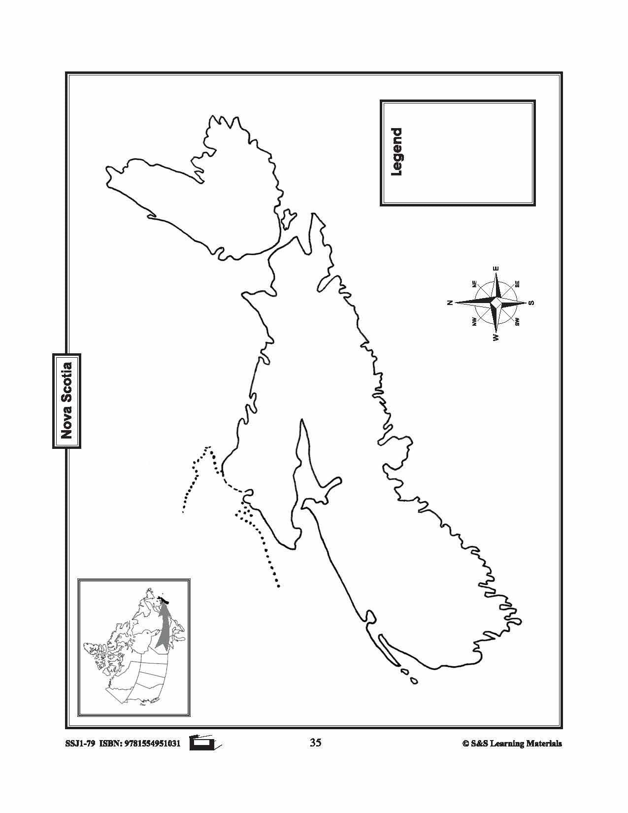 Individual Maps of Canada's Provinces & Territories Grades 1-3