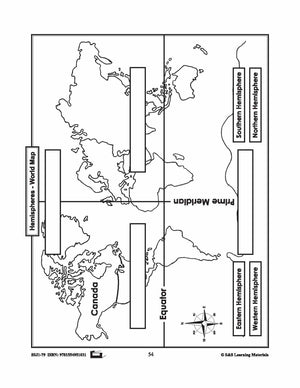 Where is Canada in the Hemispheres? Mapping Activity Gr. 1-3