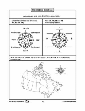 Cardinal and Intermediate Direction Canadian Mapping Activities Gr. 1-3