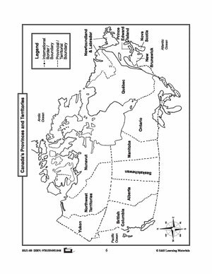 Maps of Canada Grades 4-8