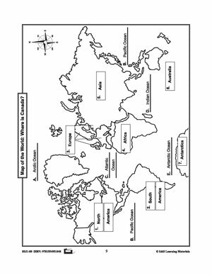 Maps of Canada Grades 4-8