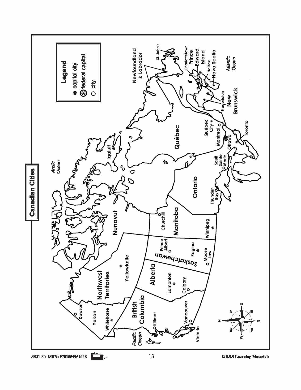 Maps of Canada Grades 4-8
