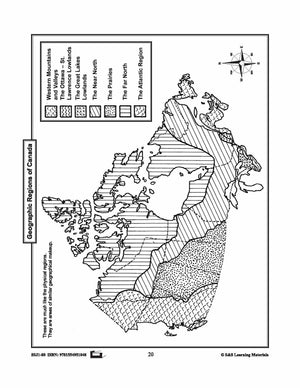 Maps of Canada's Landforms, Regions & Resources Grades 4-8