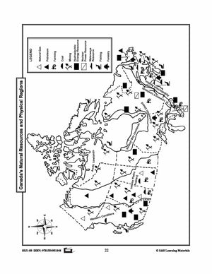 Maps of Canada's Landforms, Regions & Resources Grades 4-8