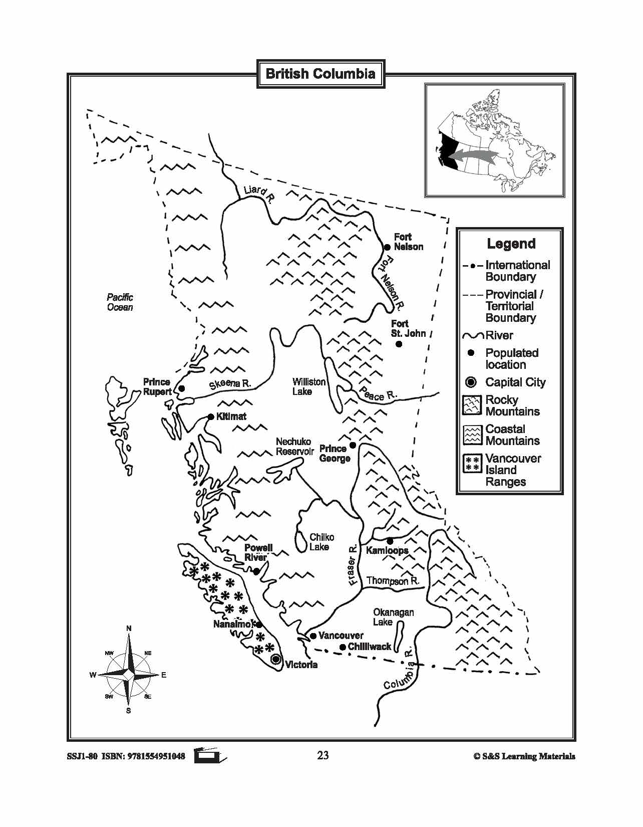 Maps of the Western Provinces $avings Bundle! Grades 4-8