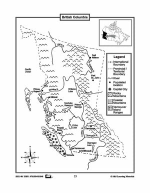 Maps of the Western Provinces $avings Bundle! Grades 4-8