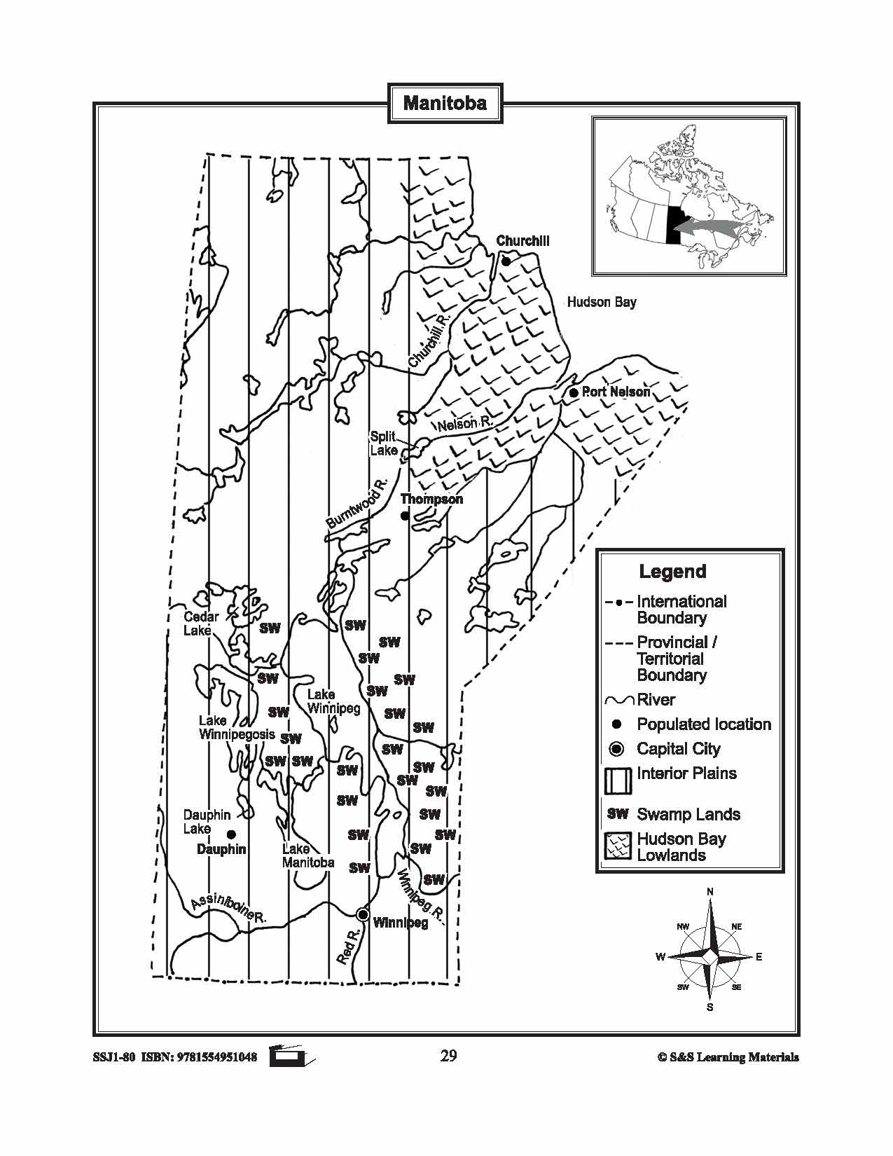 Maps of Manitoba Grades 4-8