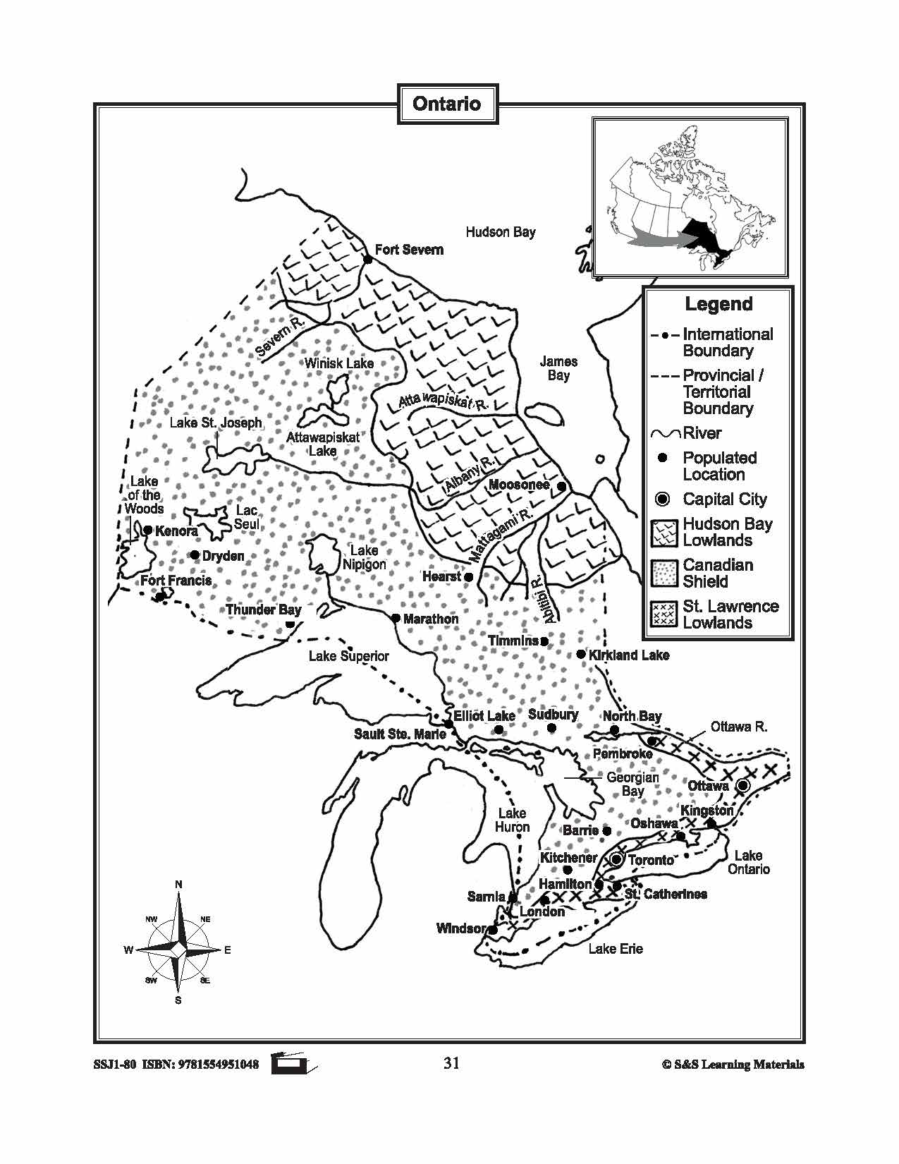 Maps of Ontario Grades 4-8
