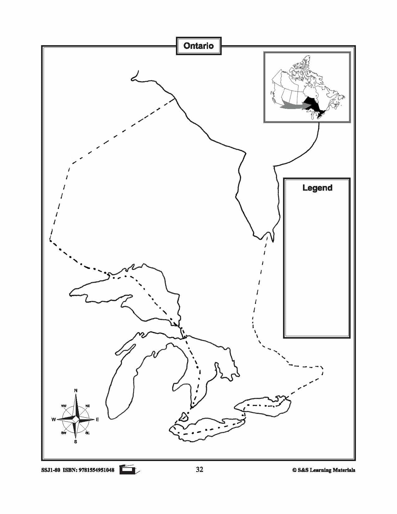 Maps of Ontario Grades 4-8