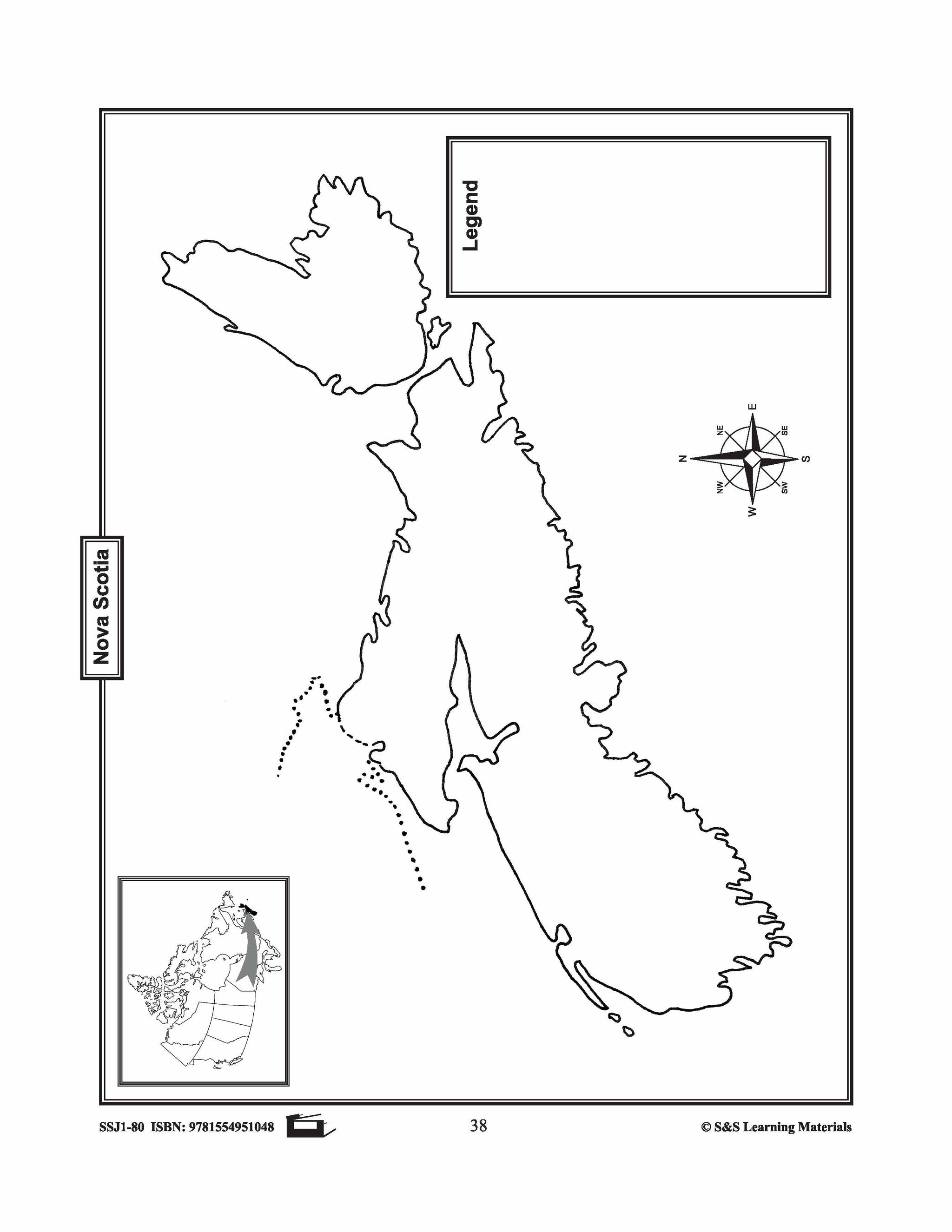 Maps of Nova Scotia Grades 4-8