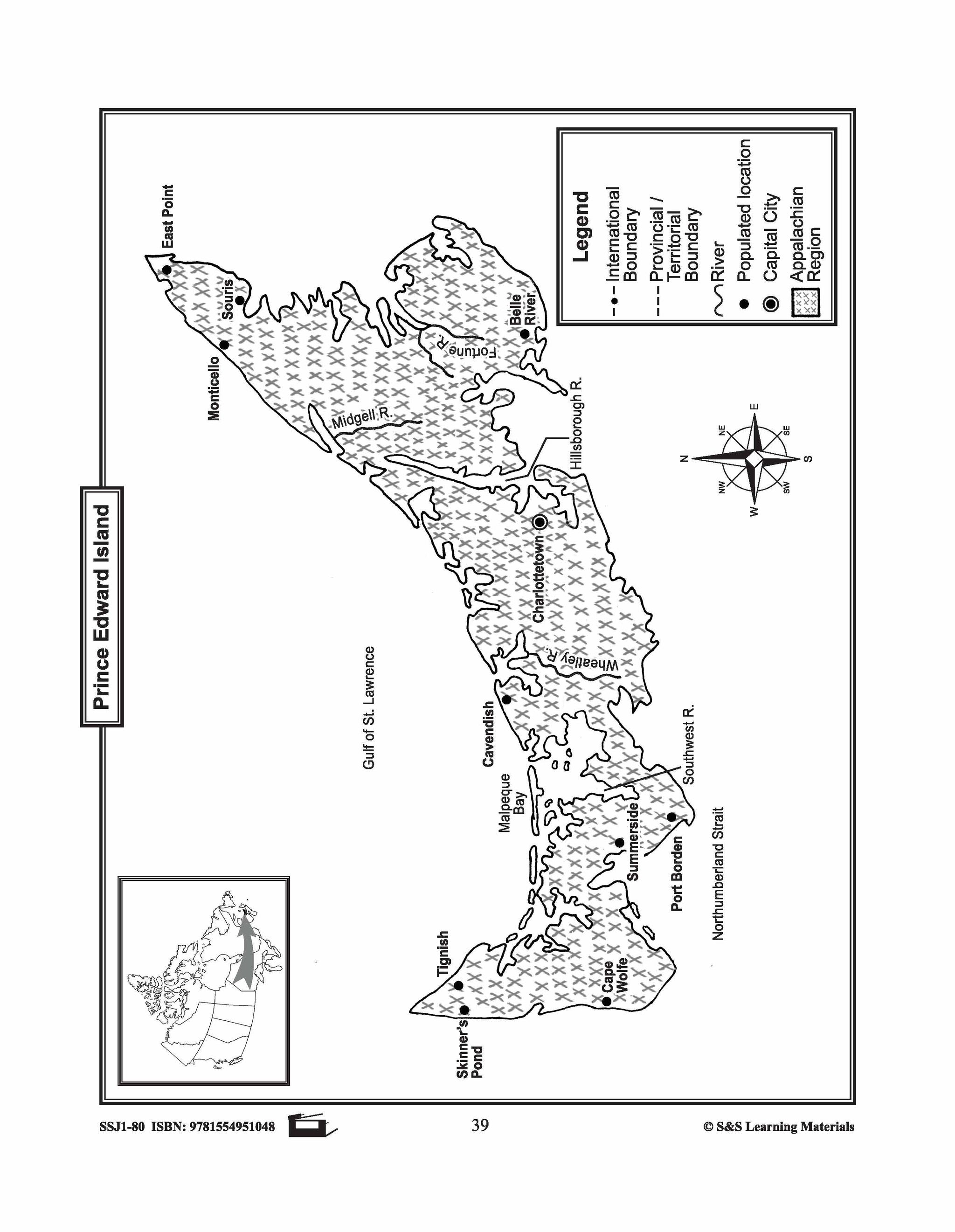 Maps of Prince Edward Island Grades 4-8