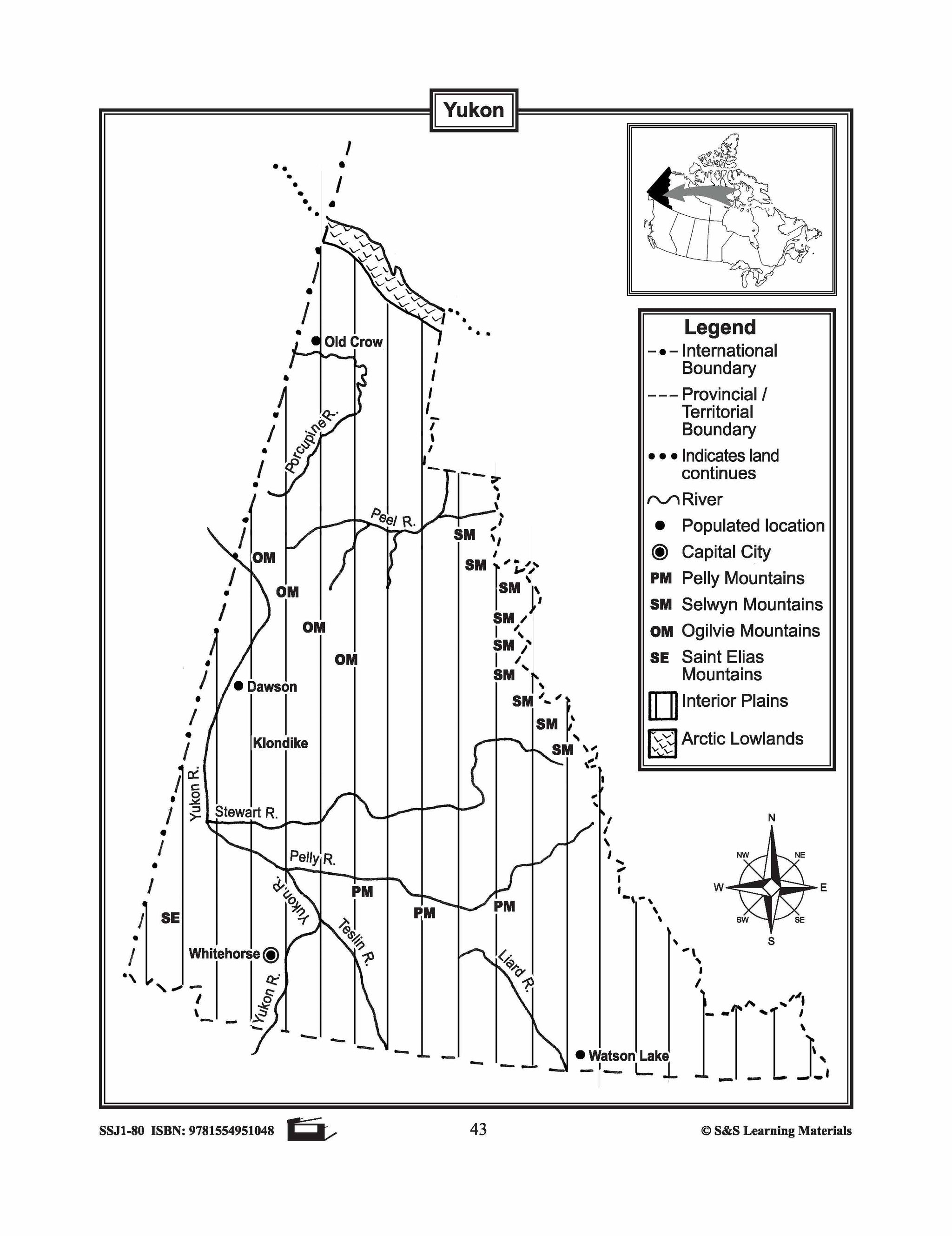 Maps of Canada's Territories $avings Bundle! Grades 4-8