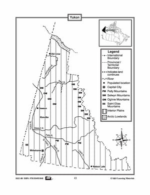 Maps of Canada's Territories $avings Bundle! Grades 4-8