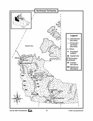 Maps of Canada's Territories $avings Bundle! Grades 4-8