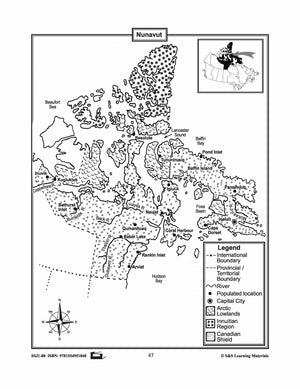 Maps of Canada's Territories $avings Bundle! Grades 4-8