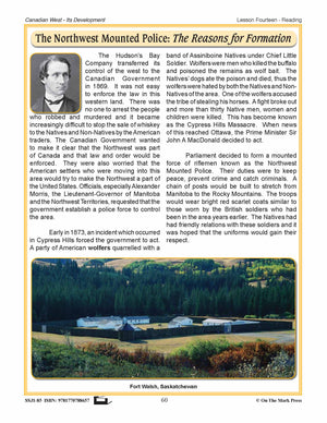 The Northwest Mounted Police Lesson Grades 7-8