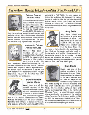 The Northwest Mounted Police Lesson Grades 7-8