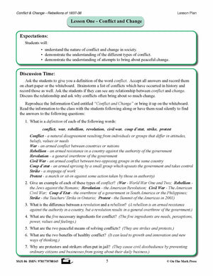 Conflict & Change Of 1837 To 1838  Grades 7-8