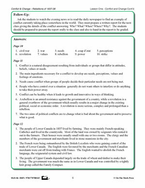 Conflict & Change Of 1837 To 1838  Grades 7-8
