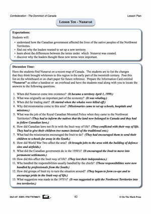 Nunavut:  The New Territory Lesson Grades 7-8