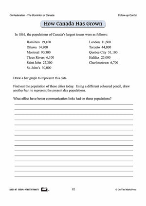 Canada Since Confederation Lesson Grades 7-8