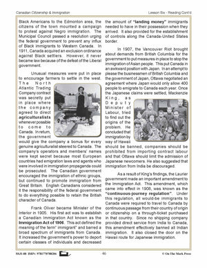 Immigration Laws Before 1945 In Canada Gr. 4-8