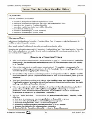 Becomming A Canadian Citizen Gr. 4-8