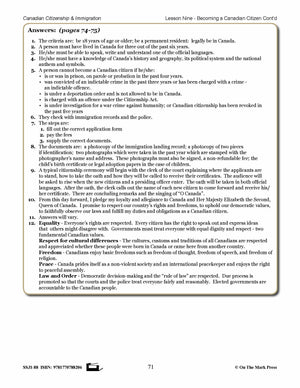 Becomming A Canadian Citizen Gr. 4-8