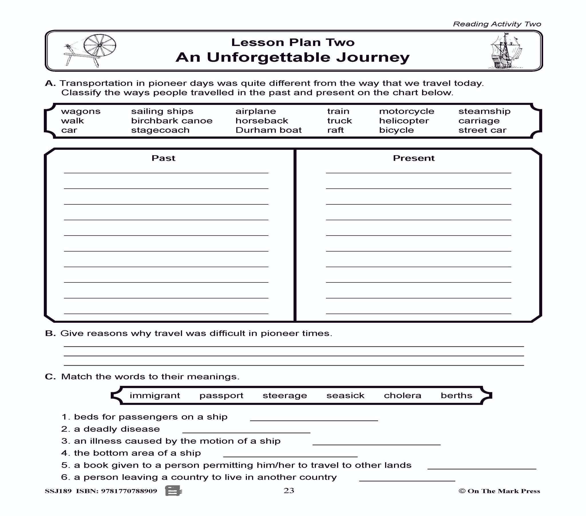 An Unforgettable Journey Grades 2-4