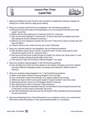 Land Ho! An Early Settlers Lesson Grades 2-4