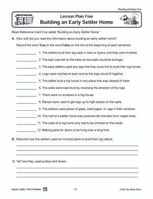 Building an Early Settler Home Grades 2-4