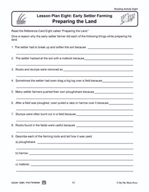 Early Settler Farming - 7 Lesson $avings Bundle!