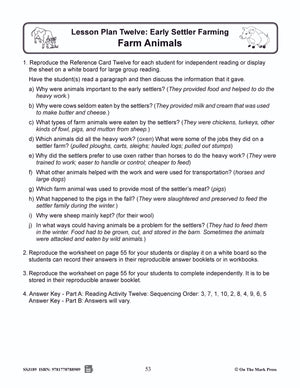 Early Settler Farming - 7 Lesson $avings Bundle!