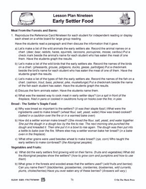 Early Settler Food - Meat from the Forests and Barns Grades 2-4