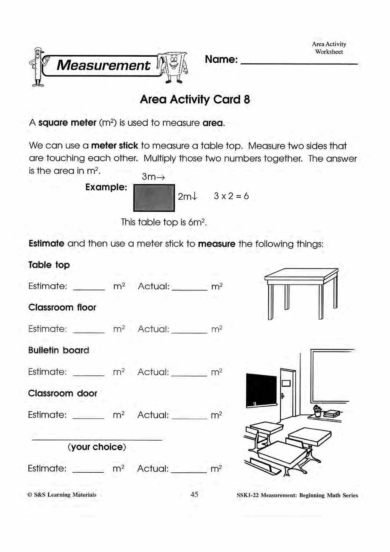 Area Activities Grades 1-3