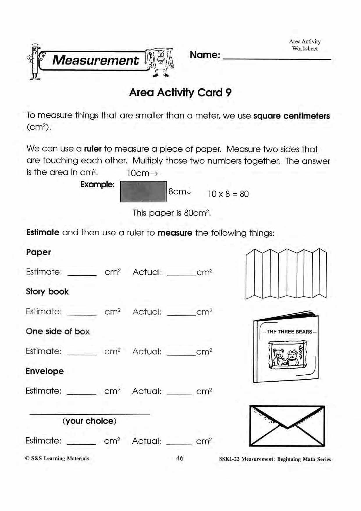 Area Activities Grades 1-3