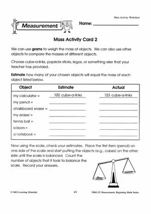 Mass Activities Grades 1-3