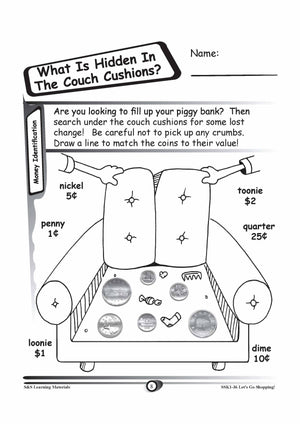 Identifying Canadian Money Grades K-3 Worksheets