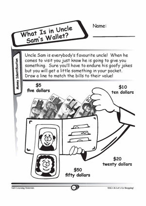 Identifying Canadian Money Grades K-3 Worksheets