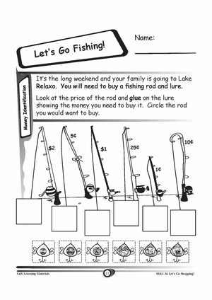 Identifying Canadian Money Grades K-3 Worksheets