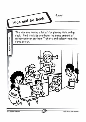 Canadian Money: Mixed Notation Grades K-3 Worksheets