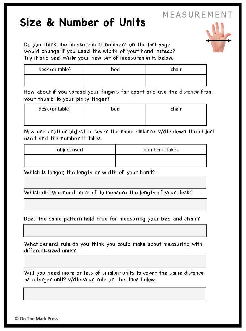 Canadian Measurement Lesson Plans & Activities Grade 1