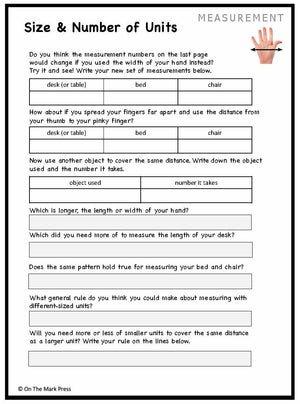 Canadian Measurement Lesson Plans & Activities Grade 1