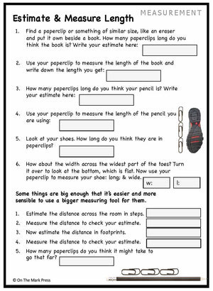 Canadian Measurement Lesson Plans & Activities Grade 1