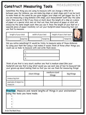 Canadian Measurement Lesson Plans & Activities Grade 1