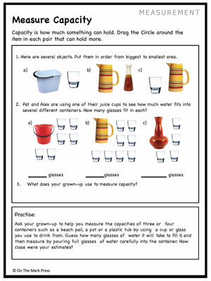 Canadian Measurement Lesson Plans & Activities Grade 1