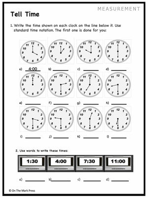 Canadian Measurement Lesson Plans & Activities Grade 1
